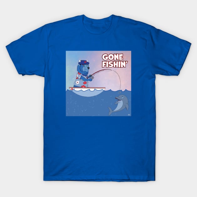 Bills Mafia Gone Fishin' T-Shirt by Do Nothing Doodles